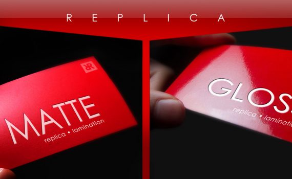 Matte or Gloss Lamination service at Replica San Diego